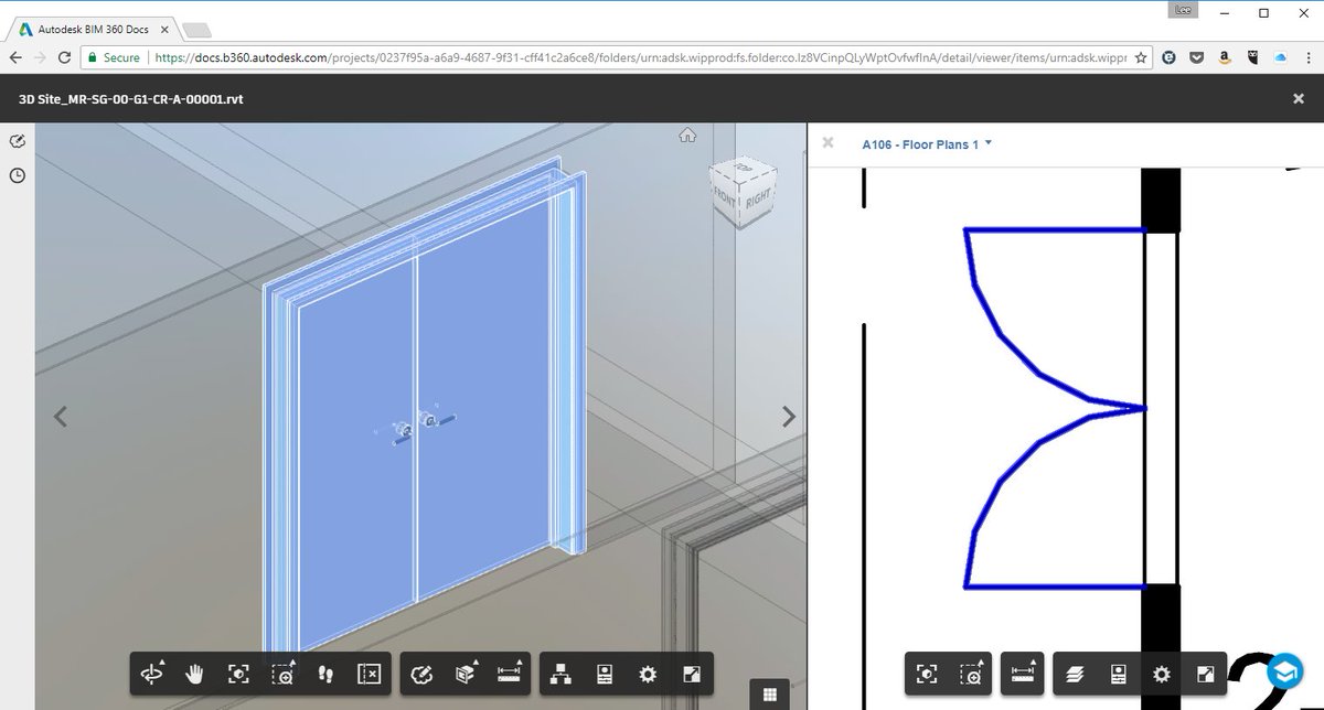 leeroyb's tweet photo. Things I really like in @BIM360 Docs, split view where you can select items in 2D or 3D at the same time #construction https://t.co/ali2xWoVa0