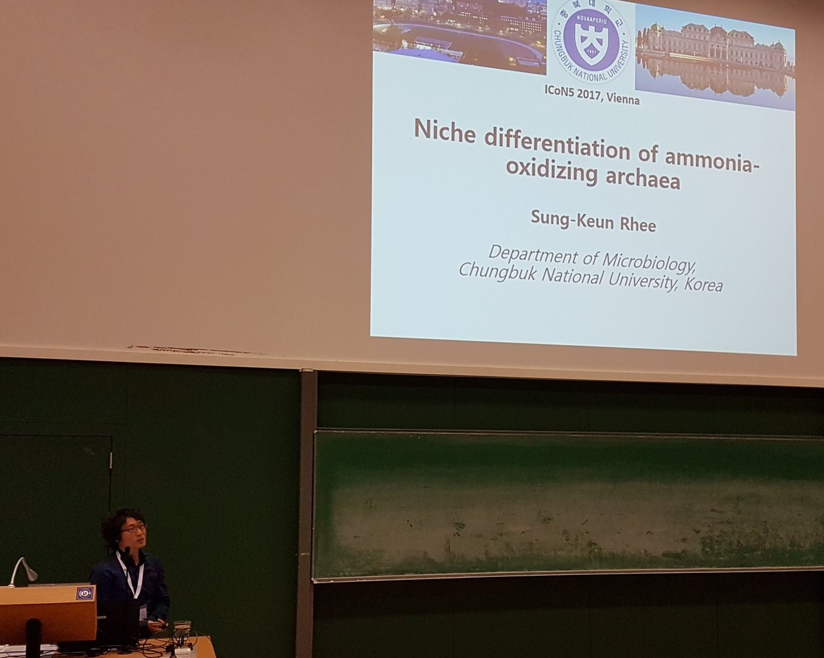 msmjetten's tweet photo. @ICON5V #icon5 1st up sung keun rhee on niche differentaction of #ammonium  oxidizing #archaea https://t.co/SwL6cWoKRU