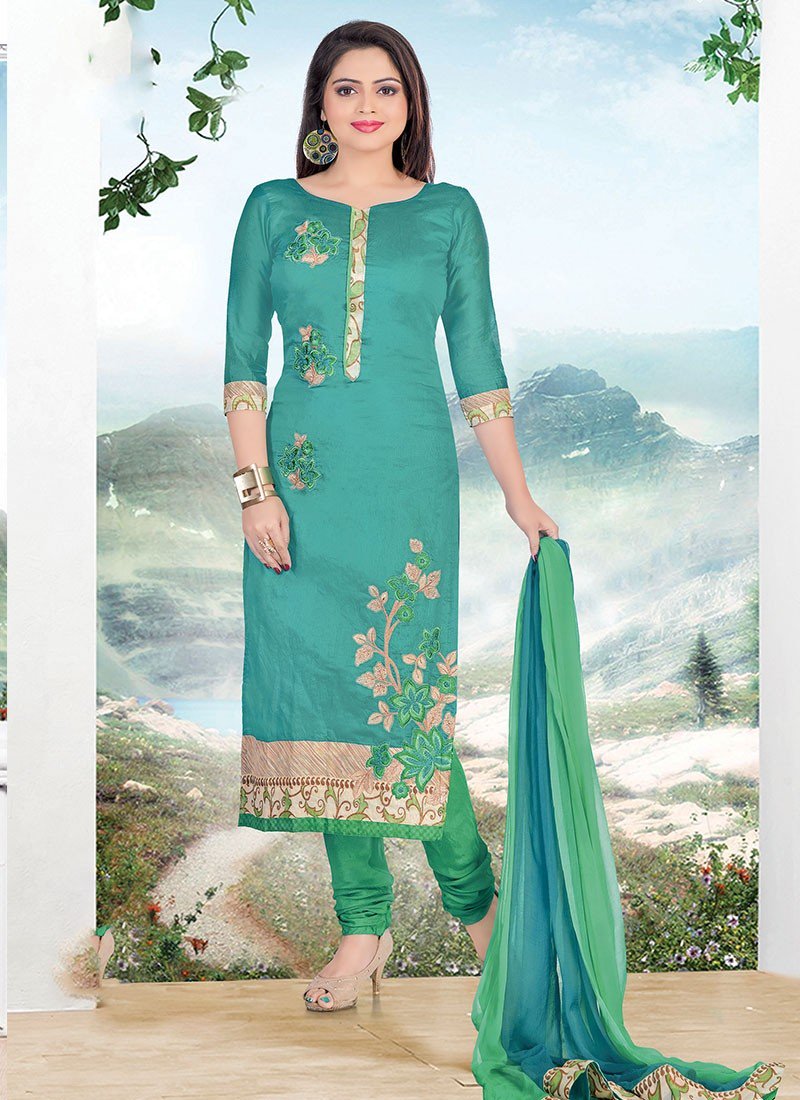 BigBindi's tweet photo. Shop Online Teal Chanderi #DesignerSalwar @chennaistore 
https://t.co/SfCfw3yp40 https://t.co/X5K0acckqO