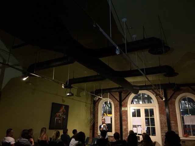 comedynenglish's tweet photo. @santamonicahi thx @andyhendrickson @chrisdunhamlive @AndyRuther Back 7/29 830p @TheMarkDeBonis @shanelucasprice #Comedyinenglish #Meetupla https://t.co/J6NmuhyT43