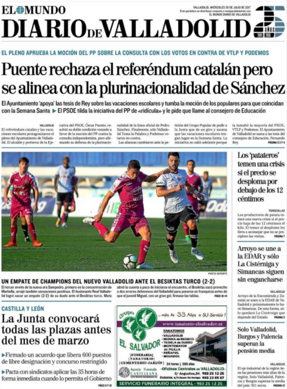 🗞️Las #portadas de los diarios <a href="/edigrup/">Edigrup Media</a> en #CastillayLeón. No te pierdas <a href="/DiarioCyLMundo/">Diario de Castilla y León</a>, <a href="/diariodeleon/">Diario de León</a>, <a href="/diariodesoria/">Heraldo Diario de Soria</a> y <a href="/correodeburgos/">El Correo de Burgos</a>.