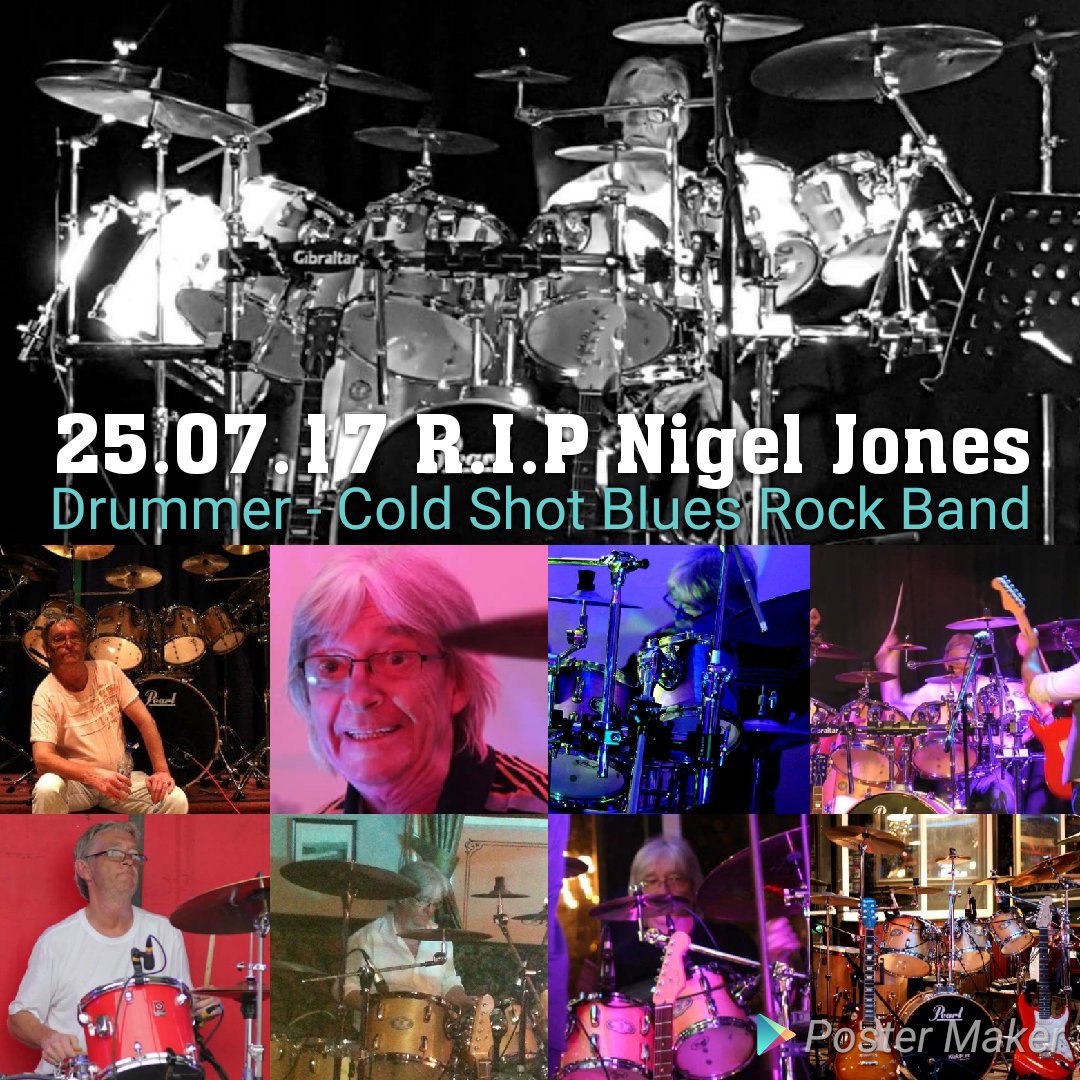 The sad &amp; shocking news that Nigel our #Drummer passed away yesterday is completely out of the Blue. Condolences to his family. RIP Nigel 💔