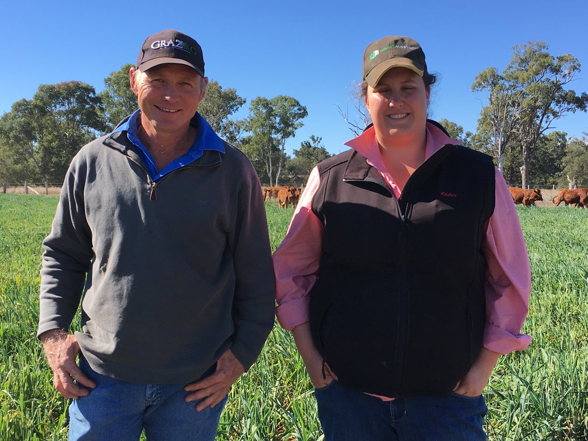 mareecrawford1's tweet photo. Pink shirts talking animal health and nutrition at Burrendowan yesterday. Great to also get in the paddock and see results of new Boss oats https://t.co/ITLstVJDpV