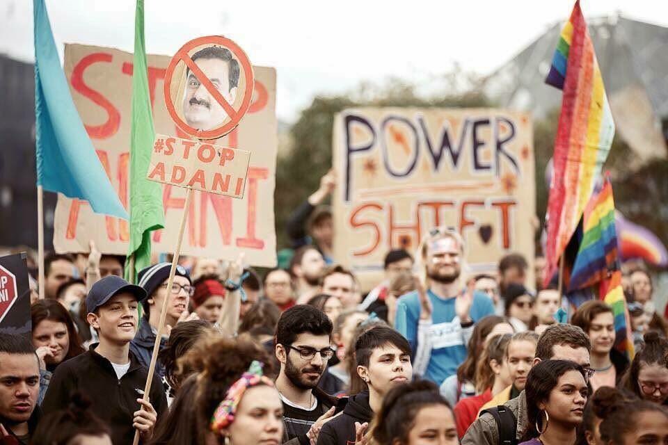 AYCC's tweet photo. Young people are #firedup to #StopAdani and kickstart the upgrade to 100% renewables. #PowerShift2017 https://t.co/jYlY27ezJD