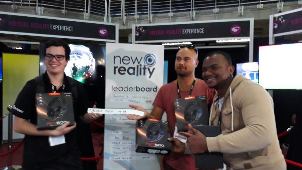 NewReality_SA's tweet photo. Thanks for coming out to #MediaTech2017, here are all our @PLTgaming @Plantronics earphone winners!!! https://t.co/GaPeZeVop6
