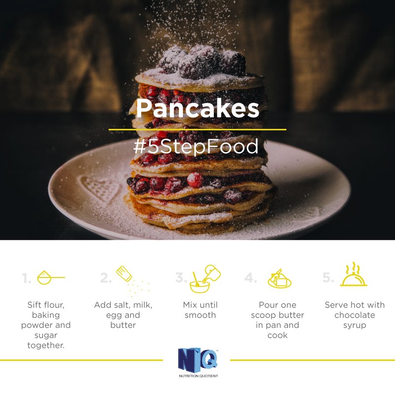 NQIndia's tweet photo. Pancakes topped with fresh fruits are perfect for a yummy and wholesome breakfast. Do tweet to us, if you try this out! #5stepFood https://t.co/EapC77nqt7