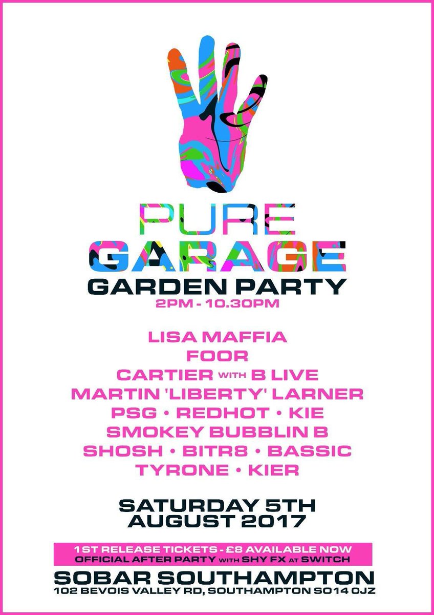 Pure Garage 

Ft <a href="/Lisamaffiauk/">LISA MAFFIA</a> <a href="/wearefoor/">FooR</a> <a href="/DjCartier/">DJ Valentino Cartier</a> <a href="/BLive/">B Live 247</a> <a href="/LibertyLarner/">Martin Liberty Larner</a> <a href="/MCPSG/">MC PSG</a> @DjRedhot +more
