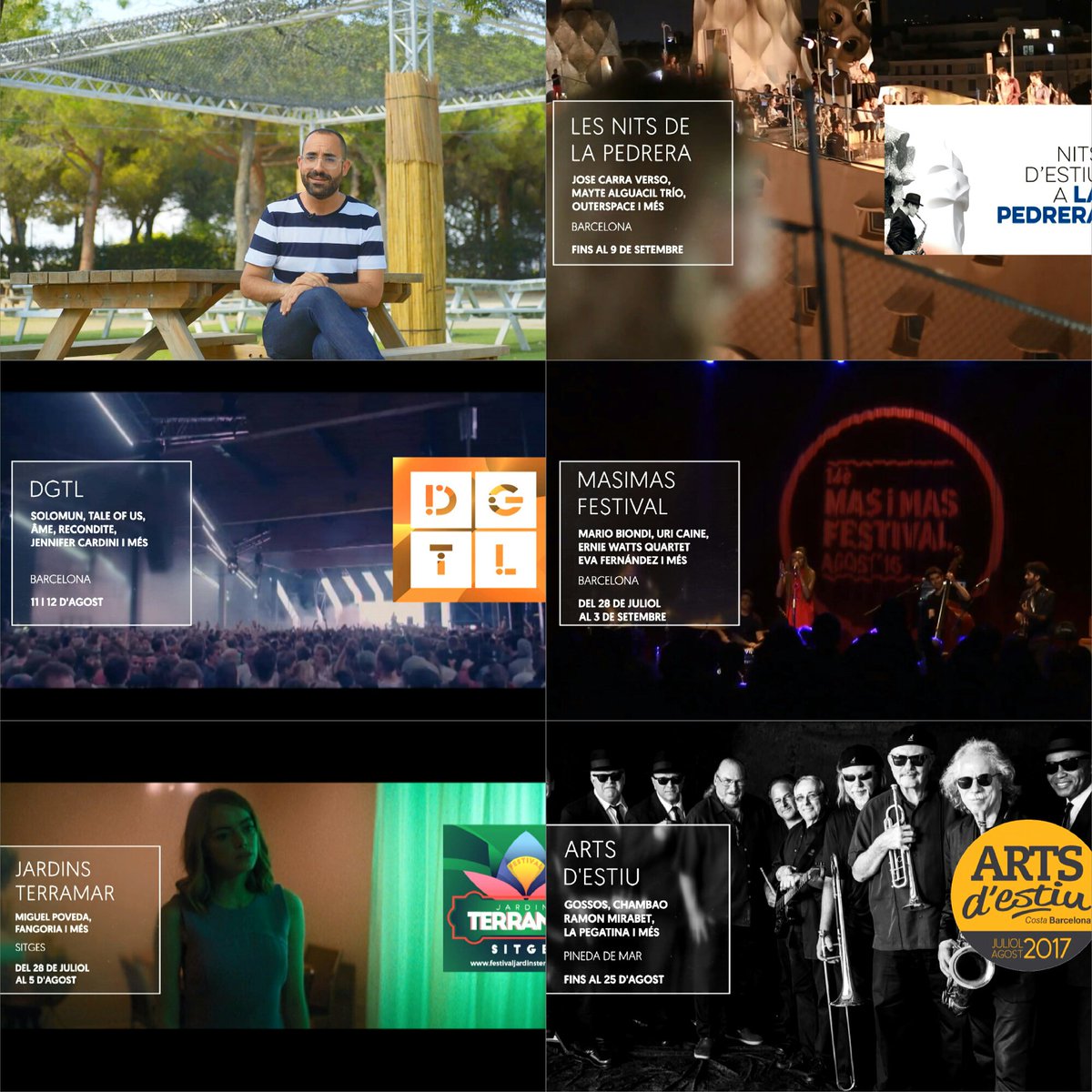 JofreFont's tweet photo. #TriaMusical amb concerts i festivals que no tanquen per vacances a Barcelona i rodalies durant l'agost:
Link Vídeo ►https://t.co/DVwcfyloNY https://t.co/988Jxtr2tR