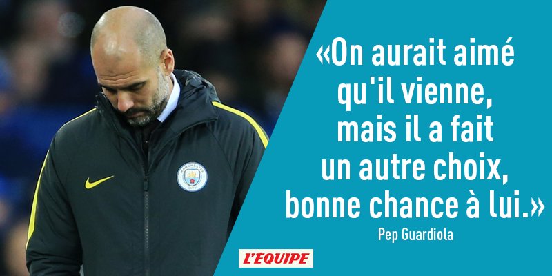lequipe's tweet photo. Pep Guardiola assure ne pas en vouloir à Dani Alves, qui a préféré rejoindre Paris plutôt que Manchester https://t.co/AkVxjBSUGE https://t.co/ZJGxFdFIK3