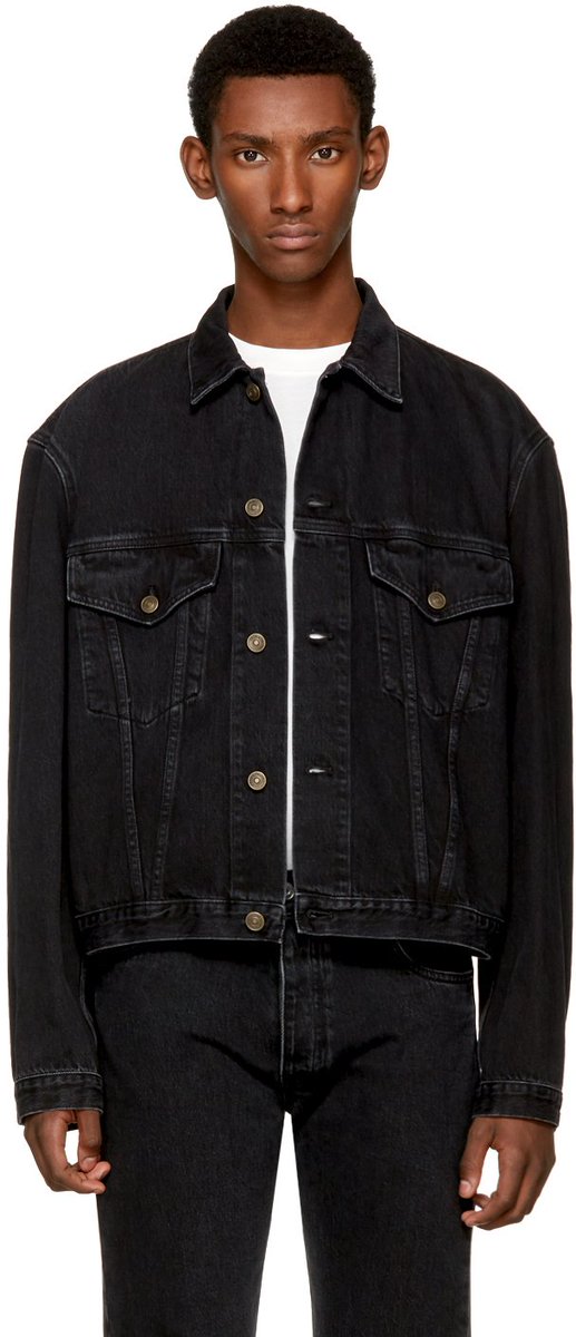 balenciaga boxy denim jacket