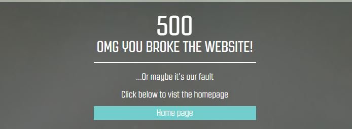 MichalDrda's tweet photo. Nice one :). Way better than "Something went wrong". #Codemasters #DirtRally #HTTP500 #FunnyError https://t.co/pBfE3TxFCs