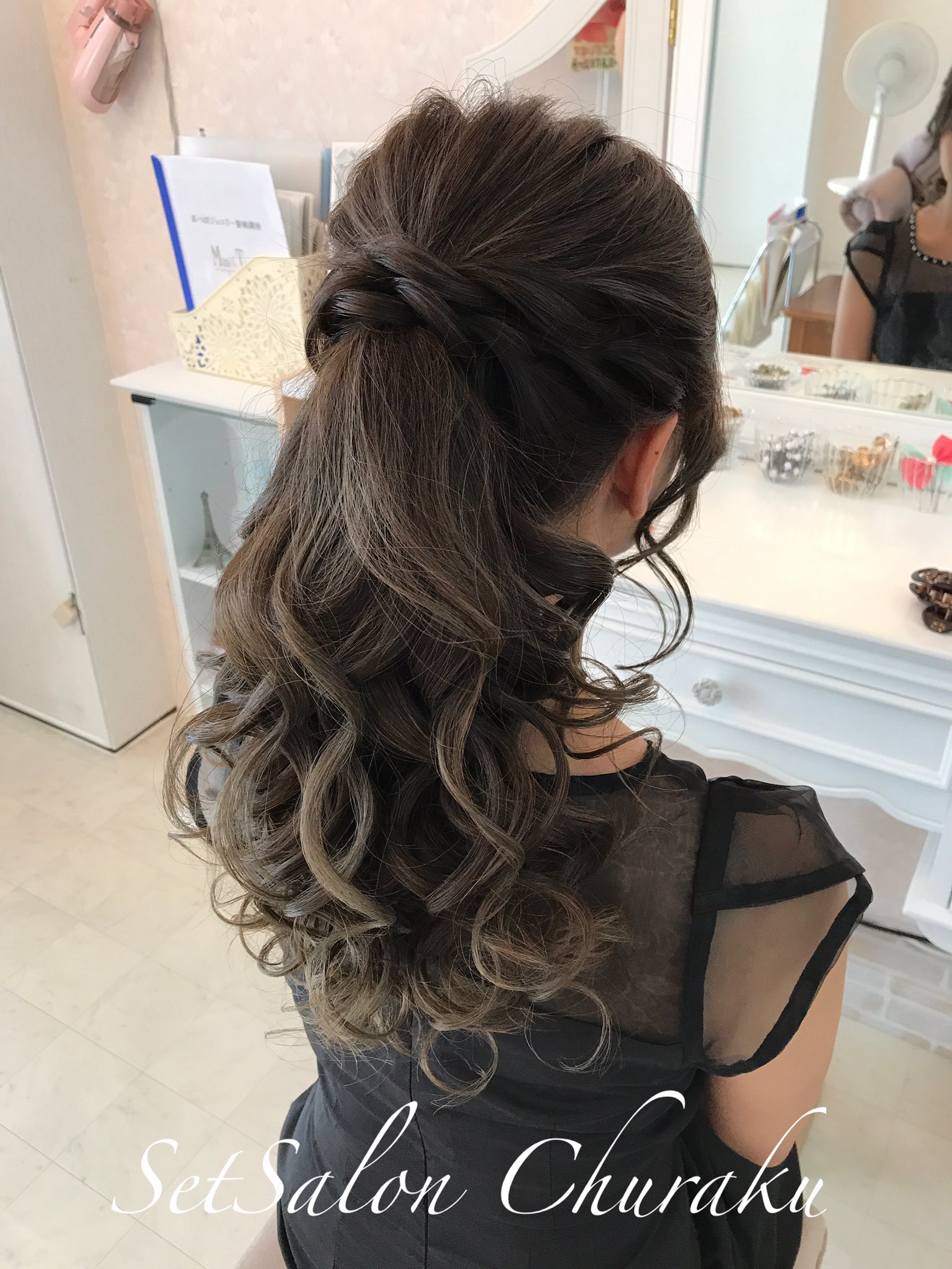 Twitter இல Setsalon Churaku 沖縄 結婚式 参列 ヘアセット ポニーテール アップスタイル セットサロン Churaku 沖縄ヘアセット ヘアアレンジ 耳ツボジュエリー 着付け師 沖縄市 安慶田 沖縄市サロン ヘアドネーション 賛同サロン 結婚式場nbc
