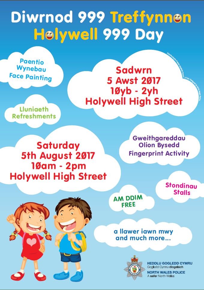 WelshAmbulance's tweet photo. Make sure you come and visit us, @NWPolice and partners at Holywell's 999 Day on Saturday 5 August, from 10am-2pm 🚨 https://t.co/A4rt5VIfsq