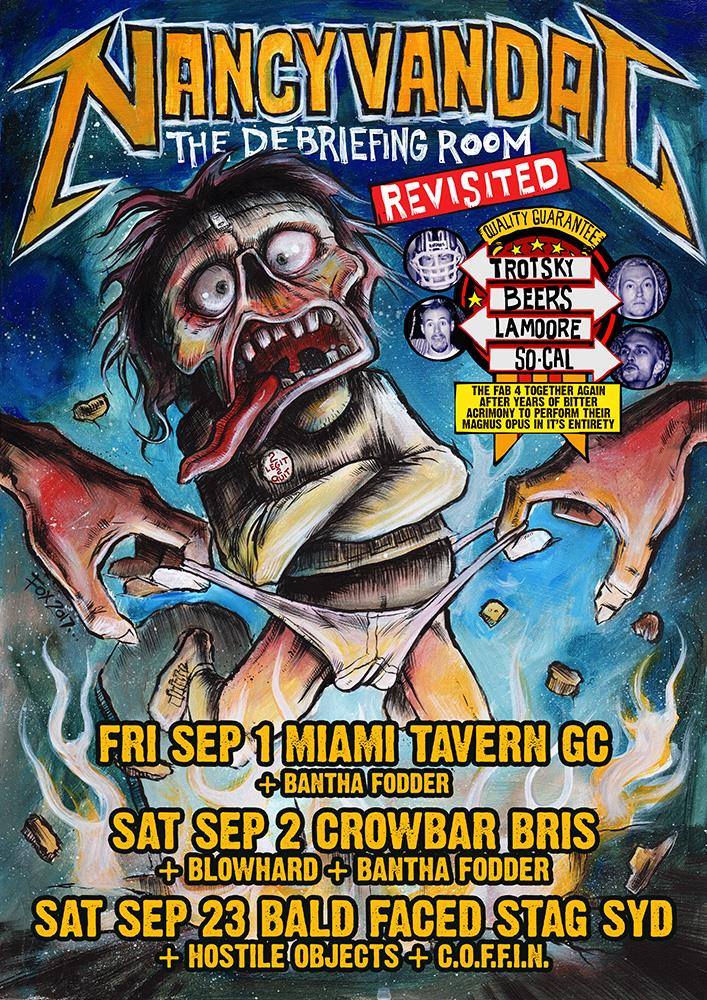 CrowbarBris's tweet photo. **COMING UP**
#NancyVandal + #BLOWHARD + #BanthaFodder
SATURDAY 2ND SEPTEMBER
CROWBAR BRISBANE / 18+
TIX: https://t.co/Vqytx9B9HK https://t.co/n10voiZ3O0