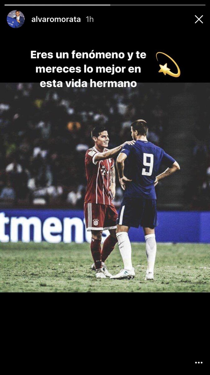 Madrid_Indo's tweet photo. Morata: "Anda itu fenomenal, dan Anda pantas mendapatkan yang terbaik dalam hidup ini, saudaraku."
James: "Semoga beruntung 'panita'." https://t.co/0DEI6Bafj6