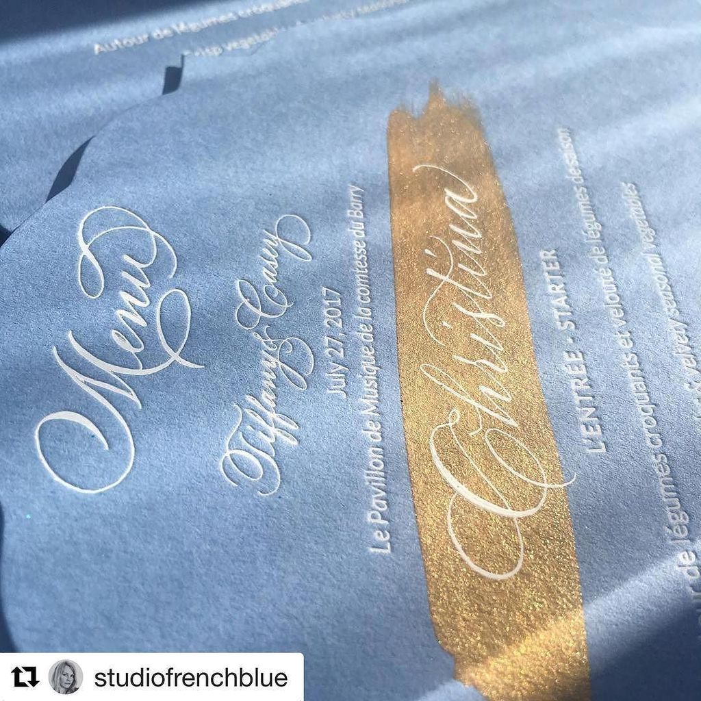 studiopression's tweet photo. Here are the previous menus with the final touch of @studiofrenchblue , white #calligraphy over a touch of gold!
.… https://t.co/xLNIGa3OGh https://t.co/VB68m5i6zo