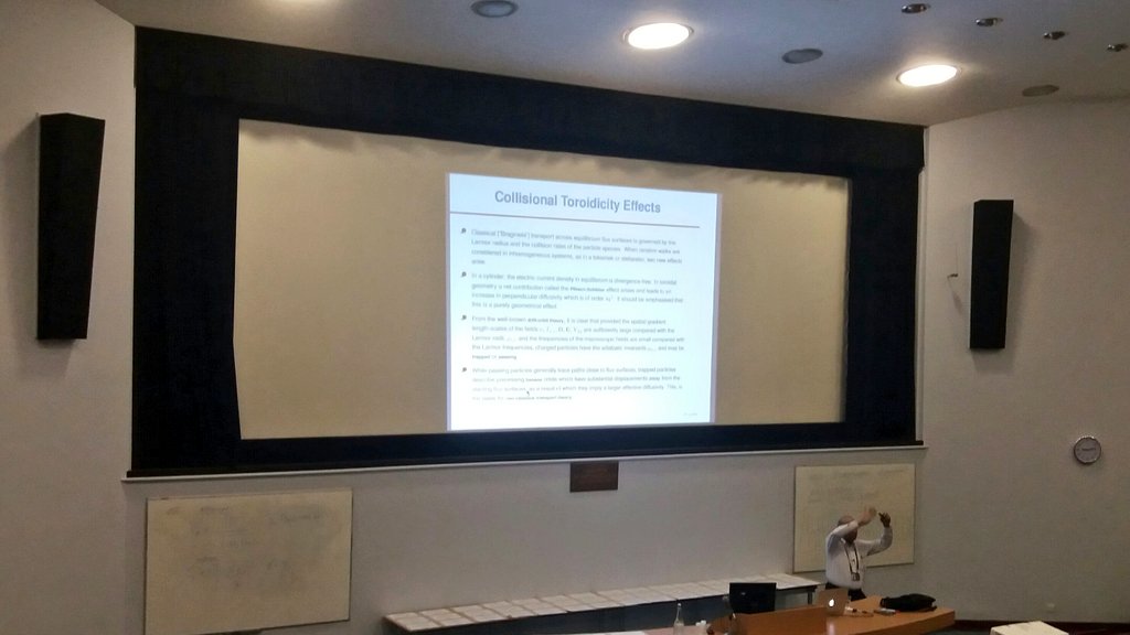 culhamsummer's tweet photo. Day 7 starts with Plasma transport by Dr Chippy Thyagaraja from UKAEA https://t.co/OSFL5Dake9