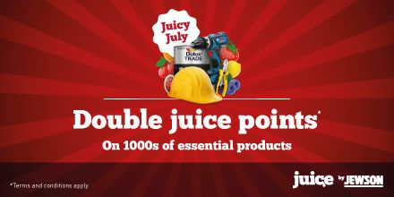 Jewson's tweet photo. There's only a few days left for #JuicyJuly with double Juice points on thousands of products throughout July! Hurry head in branch today 🔨 https://t.co/HtnqP7x30p