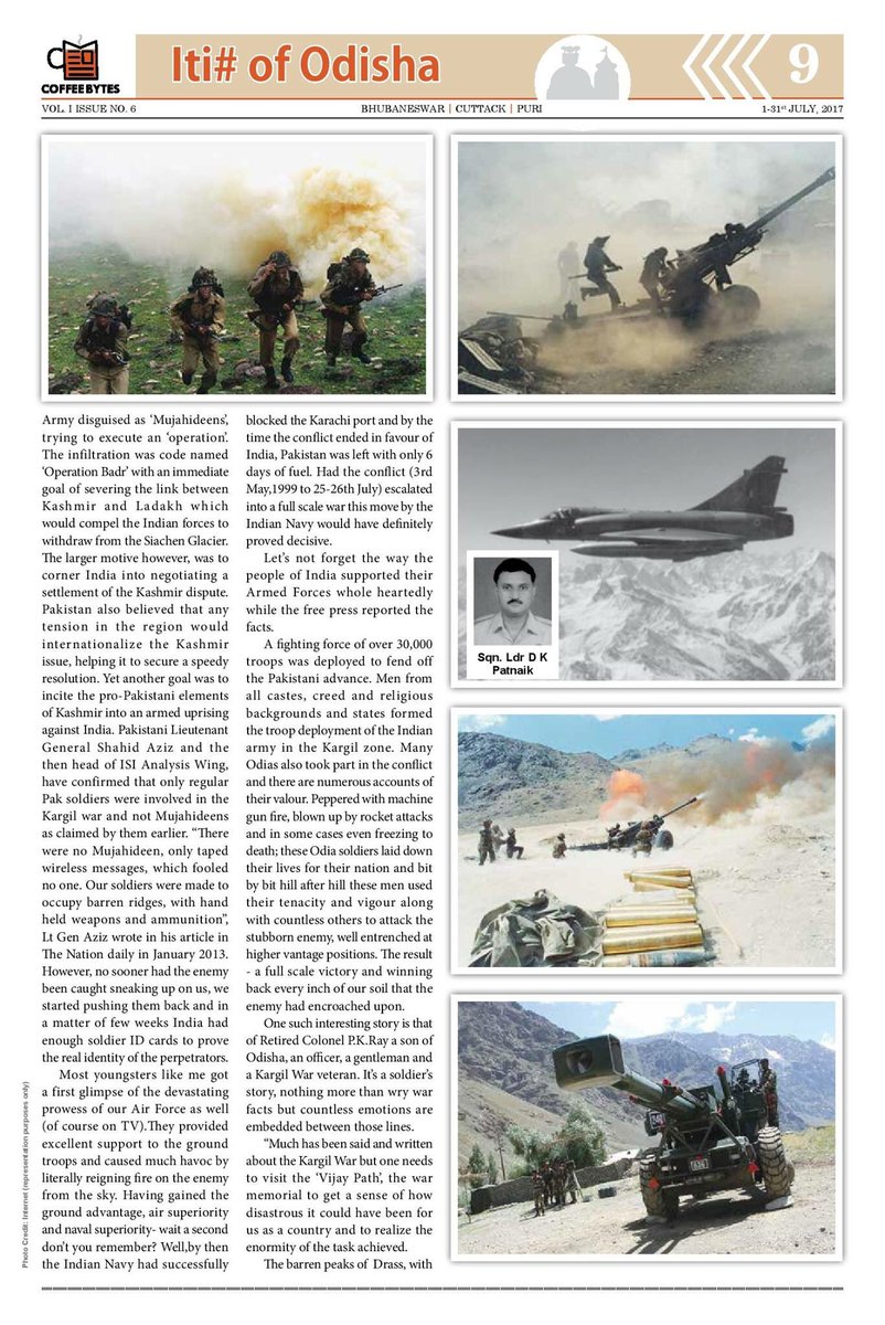 CoffeeBytesMag's tweet photo. Saluting Odia men in uniform #KargilVijayDivas https://t.co/J0M9EszoH3