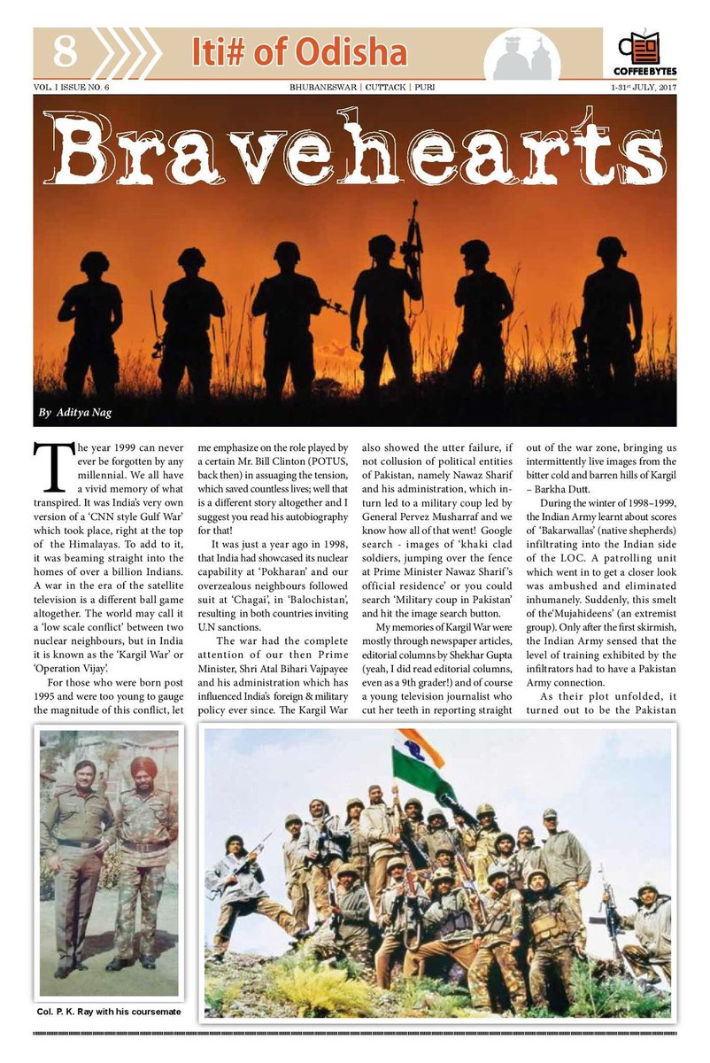 CoffeeBytesMag's tweet photo. Saluting Odia men in uniform #KargilVijayDivas https://t.co/J0M9EszoH3