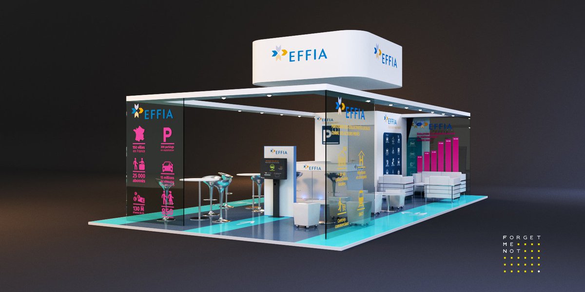 <a href="/FMN_agency/">Forget me not</a>, signe le design du #stand d'EFFIA Stationnement pour le salon #Parkopolis à #Paris