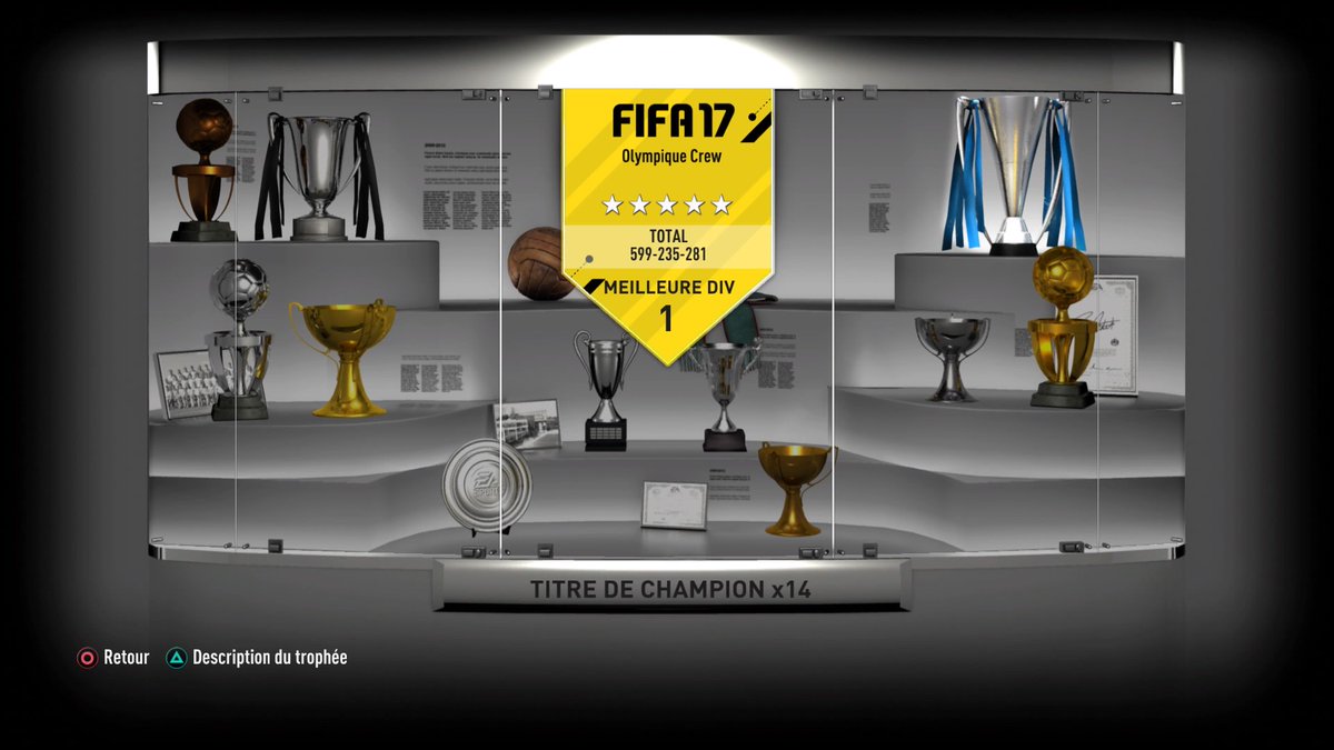 OlympiqueCrew's tweet photo. CAMPEONES!! CAMPEONES!! #14Titres
#FIFA17 #ClubPro https://t.co/IVeiMMgqir