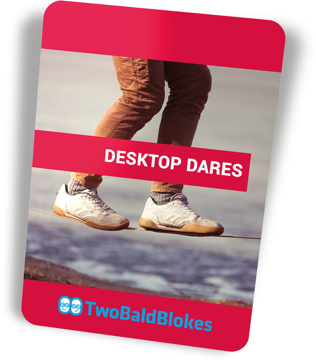 TwoBaldBlokes's tweet photo. Our “Desktop Dares” pack is designed to give you new perspectives in the workplace and challenge your team https://t.co/oGHaokOC5X #LBOB https://t.co/t3H6TGrTTs