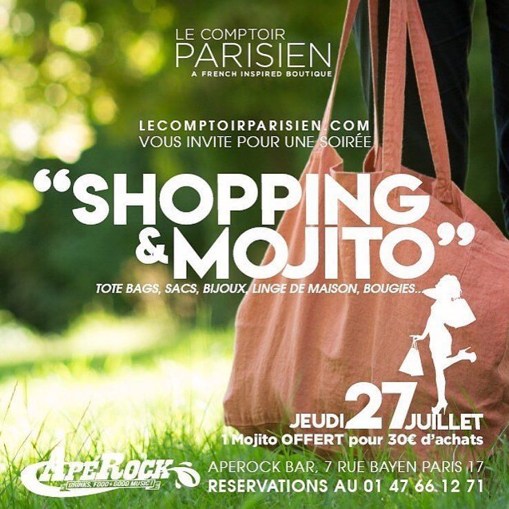 AnneKitel's tweet image. N'oubliez pas on vous attend demain à l'Aperock 7 rue Bayen Paris 17.... mojito !! #mojito #shopping #shoppingaddi… ift.tt/2v6KoTn