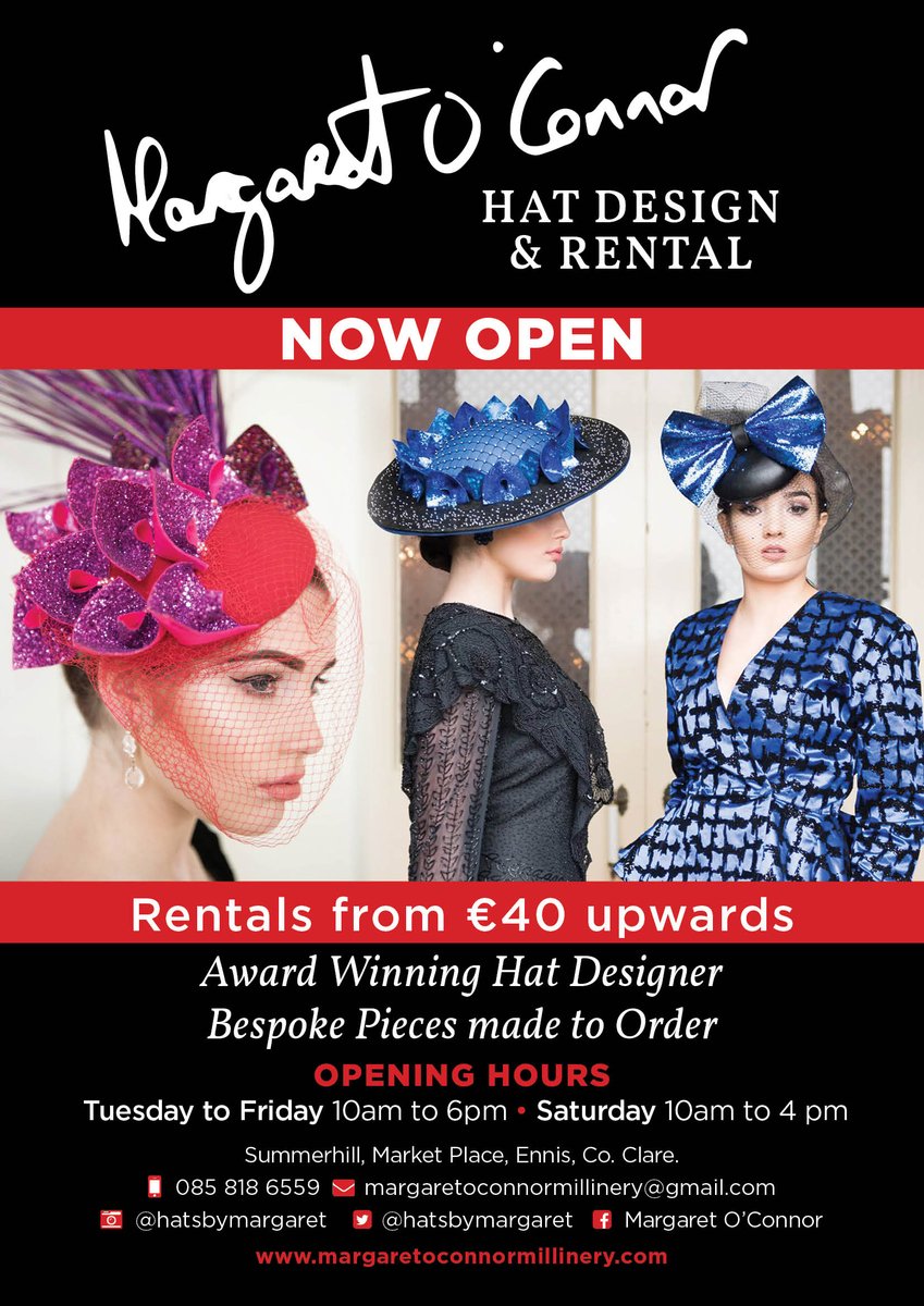margaret0connor's tweet image. #Ennis #buyirish #hatdesign #hatrental #buynow #MargaretOConnor #Co'Clare @hatsbymargaret
