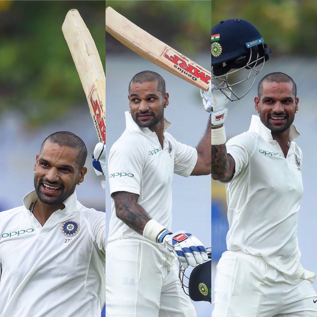 BCCI's tweet photo. 190 (168) with 31 boundaries. Stellar knock from @SDhawan25 #TeamIndia #SLvIND https://t.co/6grtt8lzh3