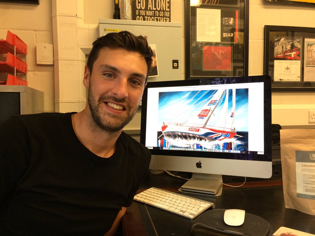 melvynprior's tweet photo. More from #Lincolnshire based artist @WaiteEdward his new collection and this amazing sea scape #ClipperYachtRace  @BBCRadioLincs https://t.co/636aTihwRE