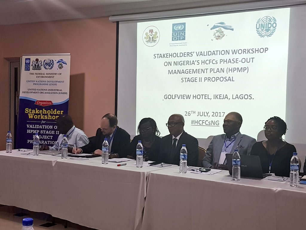 estherclimate's tweet photo. @FMEnvng The approved HPMP will result in the complete phase out of HCFCs in Nigeria by 2040 #HCFCsNG https://t.co/ppFIhn9MKA