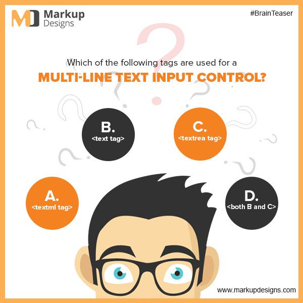markupdesigns's tweet image. Once again come back with a #Quiz? Are you ready to face it?
@markupdesigns #MarkupDesignsQuiz #HTMLQuiz @brainteaser2009