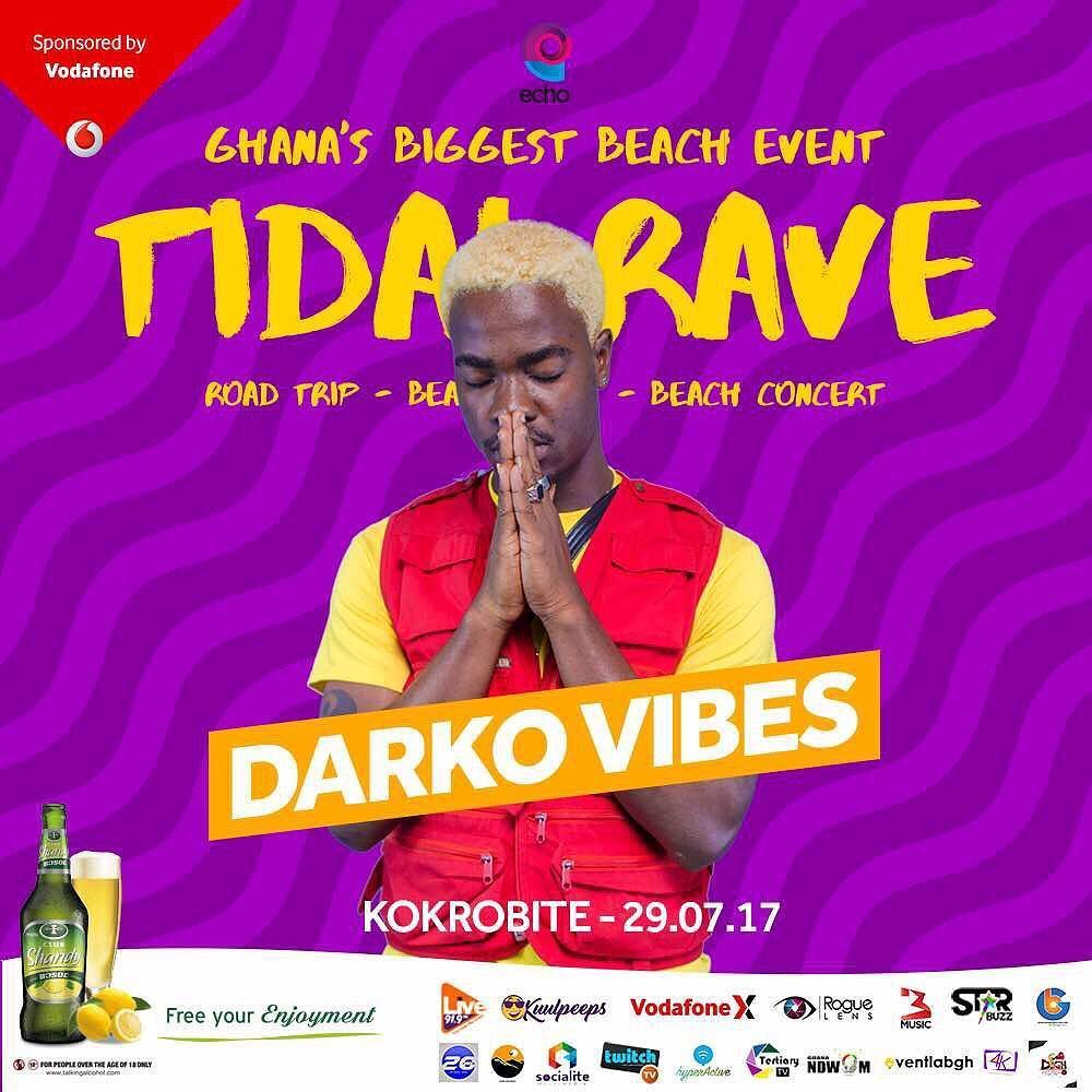 eventlabgh's tweet photo. Performing @darkovibes
__________________________
@tidalravegh 2017
29th July | Kokrobite
#tidalravegh #eventlaโฆ https://t.co/jPwDgOh0Ng https://t.co/Mp8xpuw4Ge