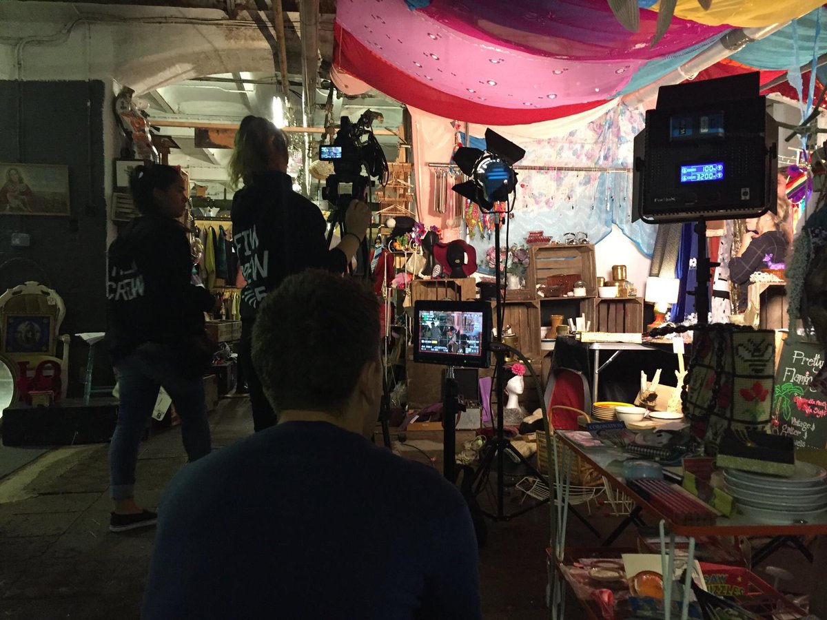 On location <a href="/R_B_Vintage/">Red Brick Vintage</a> in #liverpool #filmshoot