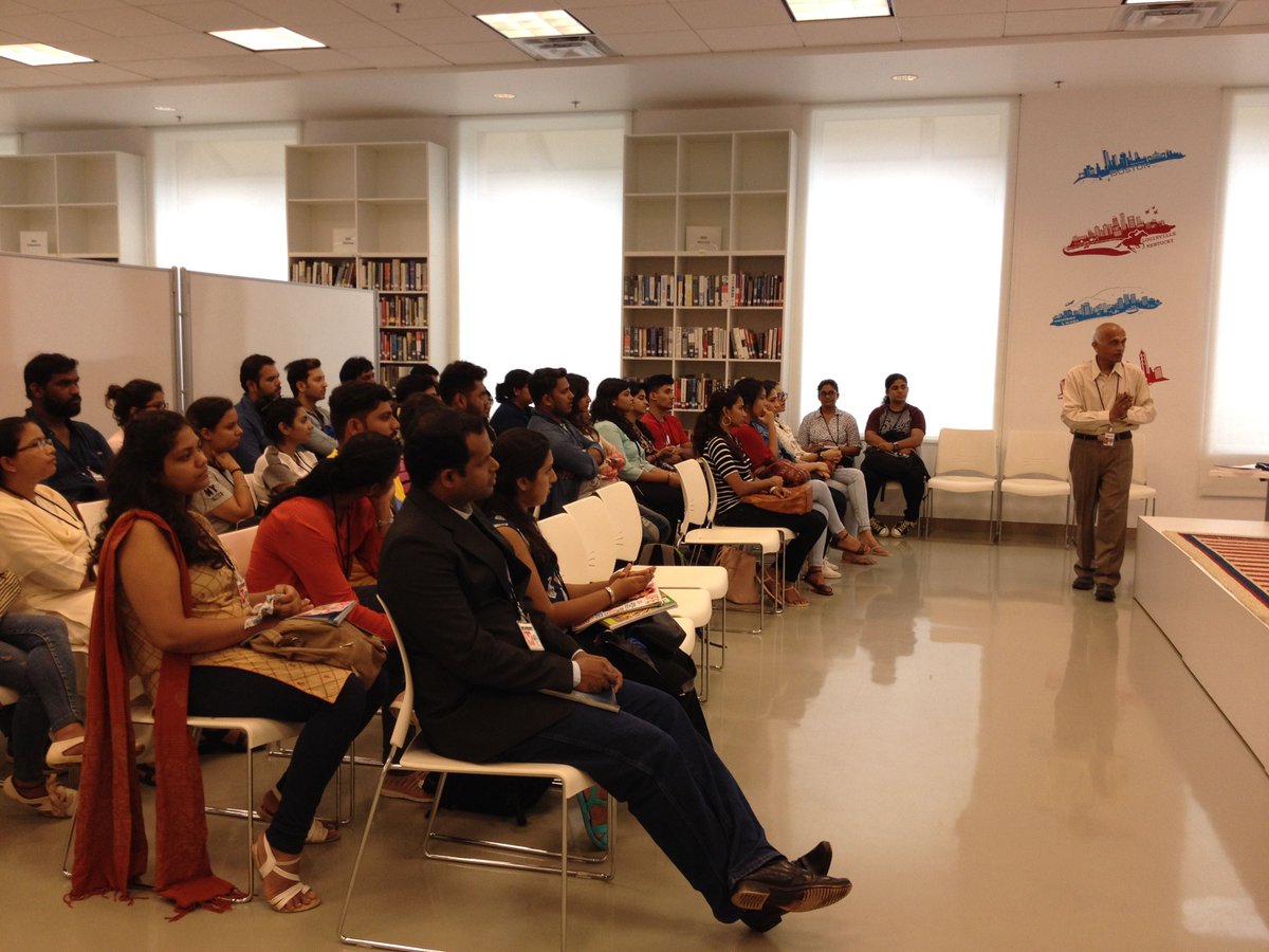 stpaulsice's tweet photo. The PG students visited the American Library & were a part of a series of Events & Activities conducted there #SpiceEvents #MediaSchool https://t.co/xHYN3ME1LD