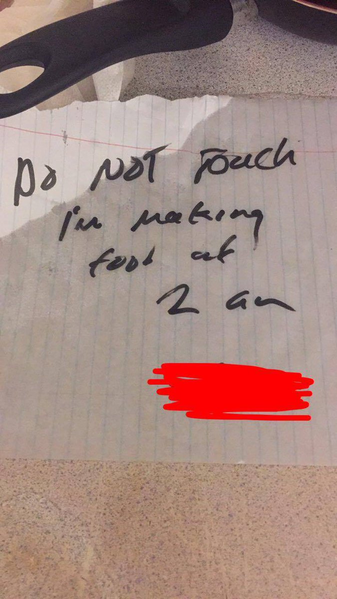 GayHell2k17's tweet photo. It's nearly 5:00 a.m. now; I think ya fucked up. Keeping the note anonymous out of the respect this resident isn't showing the rest of us. https://t.co/FvsKwlEMjR