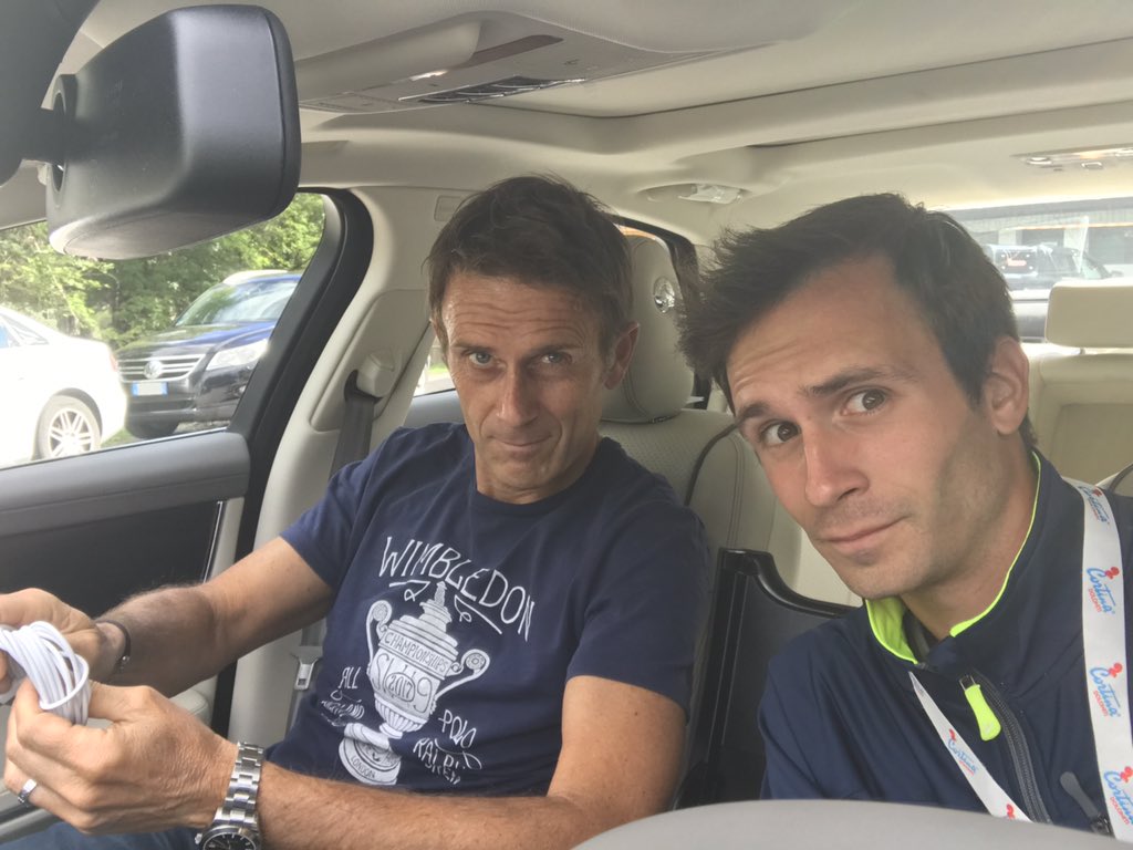 AtpCortina's tweet photo. #ATPCortina 🎾with the @JaguarItalia Transportation #pickup @meloccaros 🎾🎾🎾the newest player of our #tournament @ATPChallenger #jaguarhunter https://t.co/wNDSN2pDHW