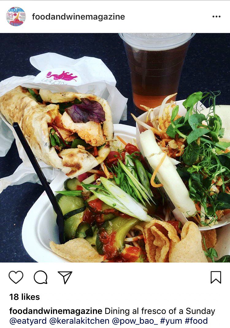 Take a leaf out of <a href="/FoodAndWineMag/">Food&WineMagazine</a> book and join us for a bit of alfresco dining.

We're back open in <a href="/eatyard/">Eatyard</a> from noon tomorrow. #PowBao