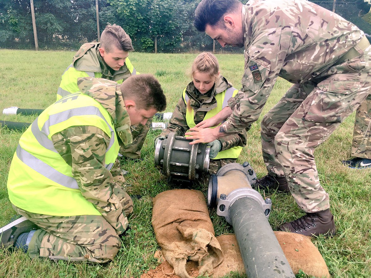BedsCambsSTEM's tweet photo. The @aircadets are enjoying getting hands on with fuel supply lines today #STEMLogisticsCourse @rafyouthengage @RAF_Diversity @ComdtAC https://t.co/H61G6Qrbj0