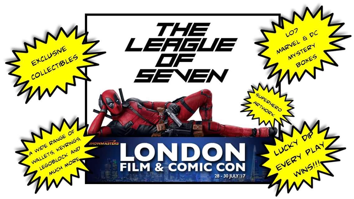 LO7collectibles's tweet photo. Just a couple days away now.... #LondonFilmAndComicCon #LFCC #KensingtonOlympia #TheLeagueOfSeven #TheLeagueOf7 #LO7 https://t.co/kxqHV6iCdv