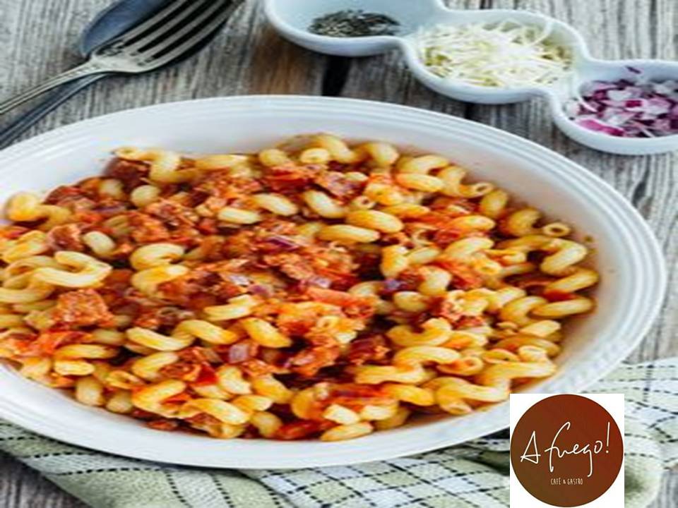 AFuegoGastro's tweet photo. Un clásico que está de vuelta, ¡picarás seguro! 🍝Amorelli con salsa de picadillo. #AFuego, donde la felicidad se cuece a fuego lento... ❤️🔥 https://t.co/qtv5cmhG2J