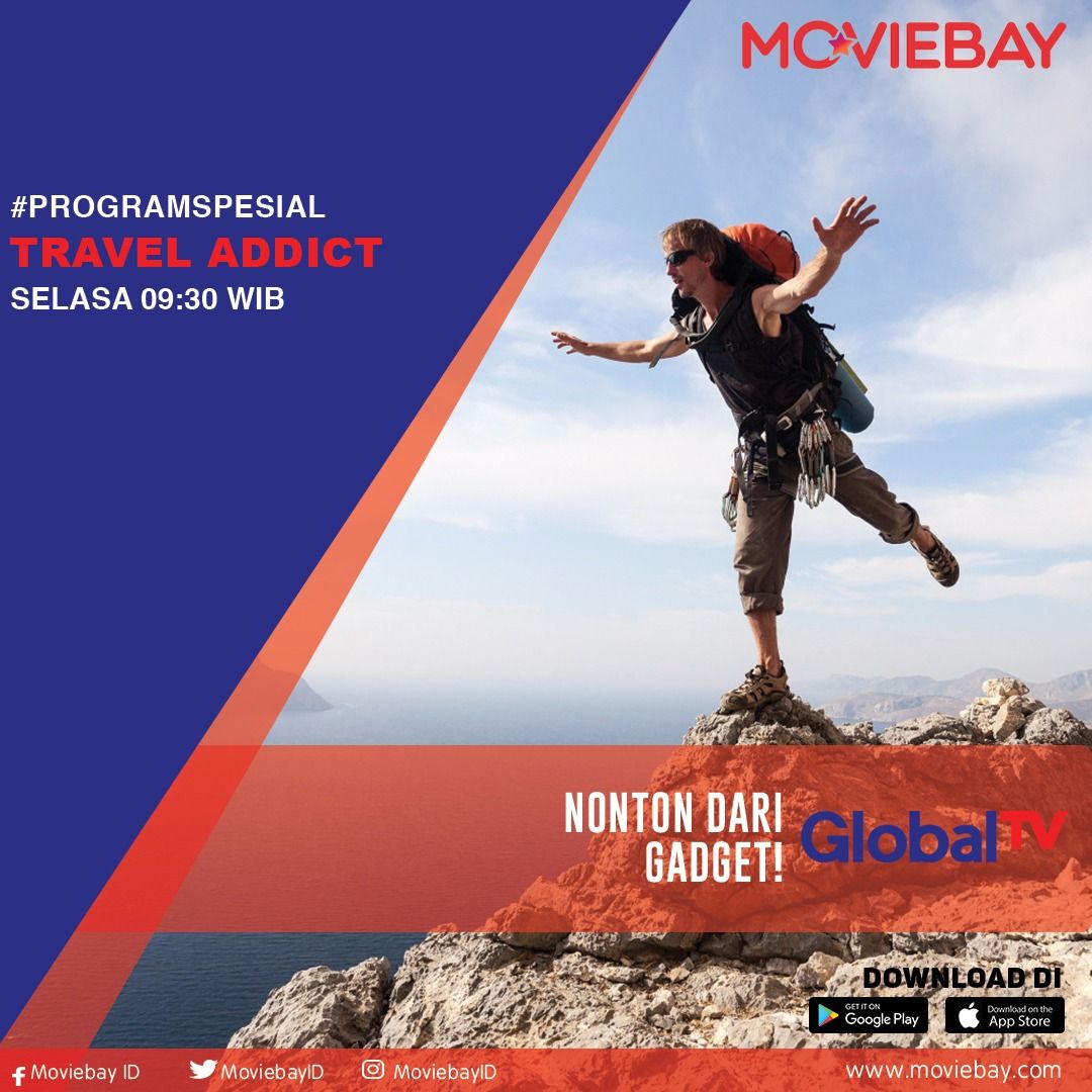 visionplusid's tweet photo. #ProgramSpesial Travel Addict nonton dari gadget kamu di channel @globaltvseru | Download segera aplikasinya di https://t.co/bMHiSIVuoN https://t.co/YRQz1IUyv8