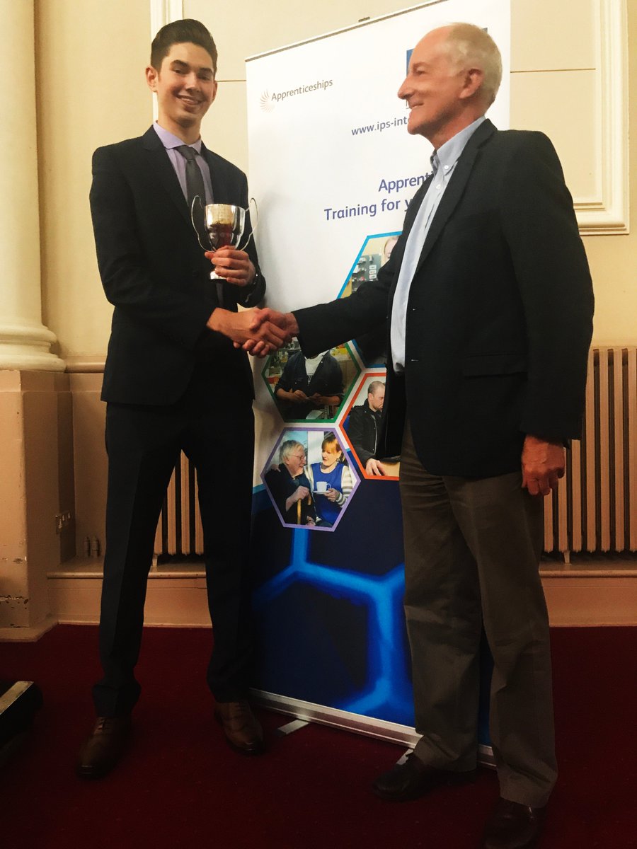 IPSint's tweet photo. BRM #apprentice, James, congratulated by Don MacDonald, Director of IPS,  at the IPS #Engineering #Awards. For More:https://t.co/xGaLq3irCB https://t.co/8ar31tpqBp
