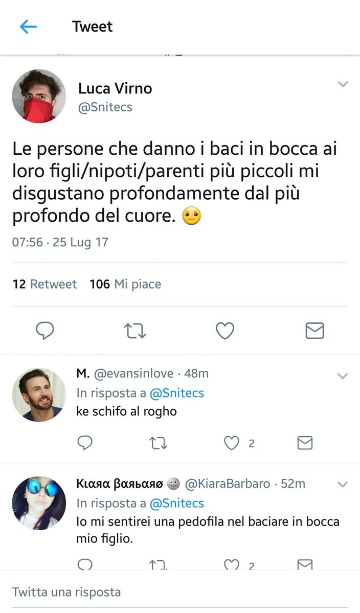 Nontrovounnomeg's tweet photo. voglio sapere il vostro parere, lasciando stare i commenti osceni ognuno può avere un parere differente su questo argomento https://t.co/SAvAiAVMbX