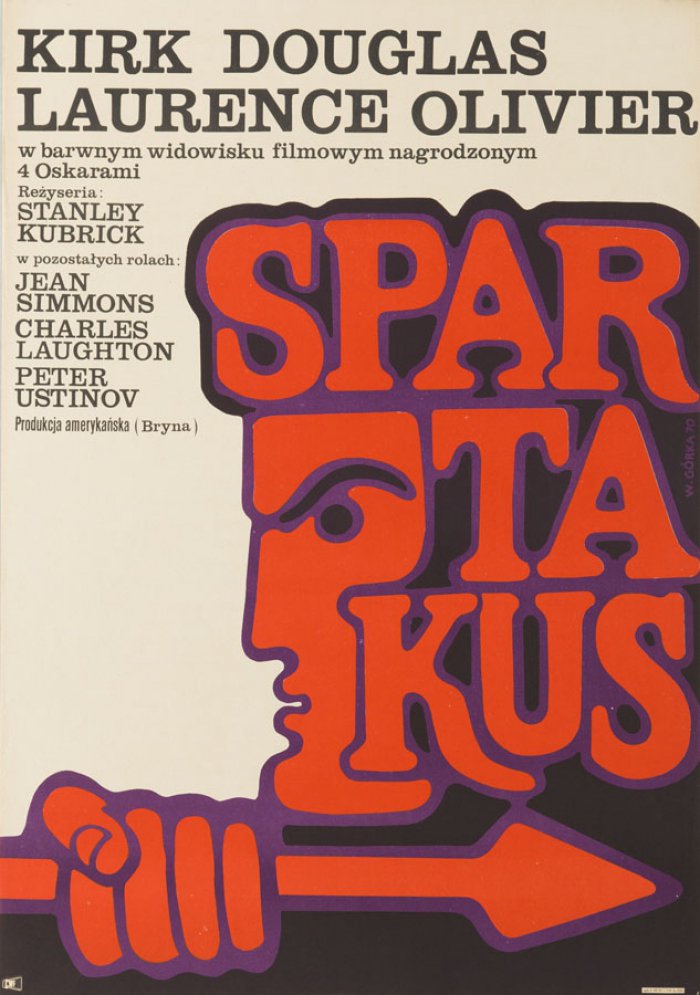 studiotstella's tweet photo. Polish poster for "Spartacus" - 1960 by #WiktorGorka #StanleyKubrick #KirkDouglas https://t.co/XoWqQJ3bza