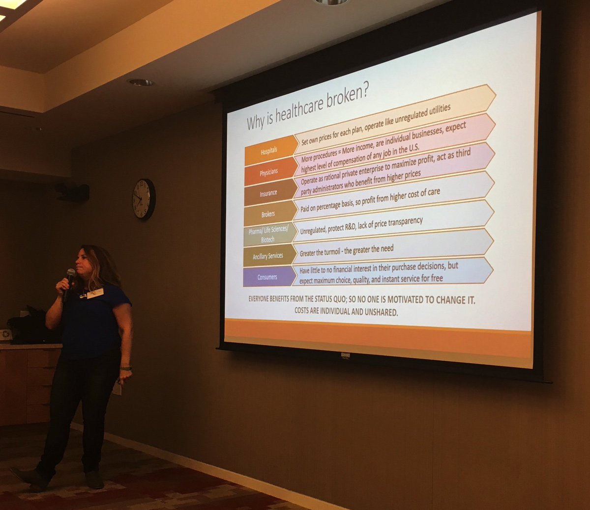Riander's tweet photo. Great talks last eve at #htforum in SF incl. @agoltz on what is needed to move from fee-for-service to fee-for-value. https://t.co/fUWhdrqSqv