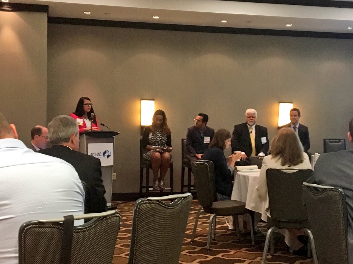 SAPInnoLabDC's tweet photo. Laura Grant, SAP's Head of Digital Innovation Public Sector, moderating the ACT-IAC drone panel on technology, data, and analytics @ACTIAC https://t.co/7rUYsjx5FT