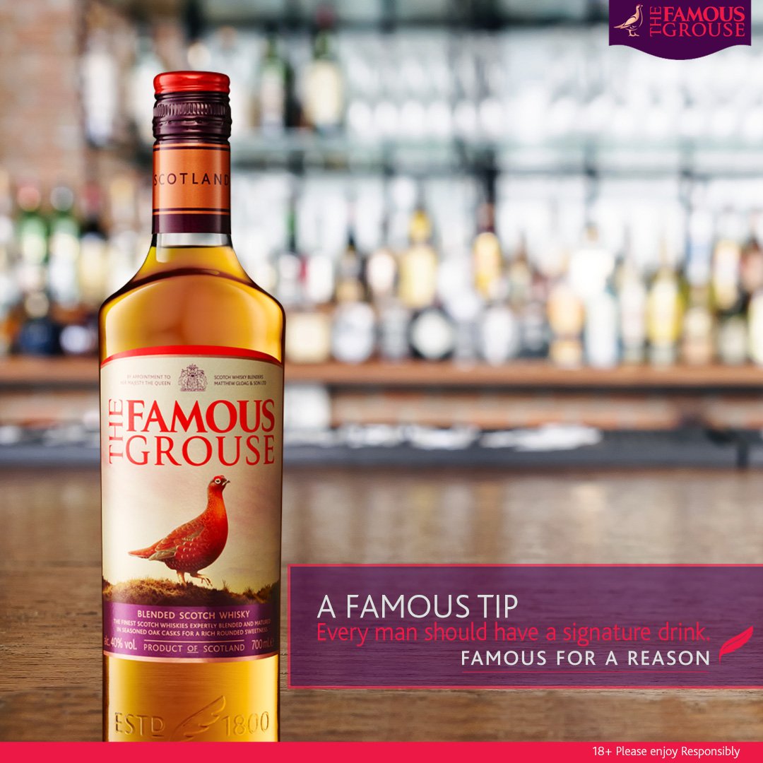 FamousGrouseAFR's tweet photo. What should your signature drink be?  https://t.co/u38kxS259q #WhiskyWednesday https://t.co/ykr3qsAzbG