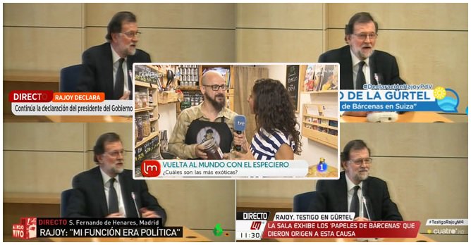 Floren0's tweet photo. La Primera de TVE nos ofrece LA VIDA DEL ESPECIERO. #Rajoy #Rajoygurtel #rajoydeclara #DeclaraRajoyARV #gurtel #FelizMiercoles https://t.co/IAIoRcWZFU